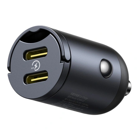Ładowarka samochodowa Baseus Tiny Star 30W 2xUSB-C - czarna