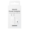 SAMSUNG ŁADOWARKA SIECIOWA 15W DO GALAXY S21 S22 S23 A52 A53 Z KABLEM USB-C