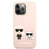 Karl Lagerfeld KLHCP13LSSKCI iPhone 13 Pro / 13 6,1" hardcase jasno różowy/light pink Silicone Karl & Choupette