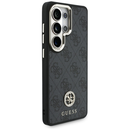 Guess nakładka 4G Big Rhinestone Triangle Strap MagSafe do Samsung Galaxy S26 Ultra czarna