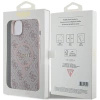 Etui Guess 4G Collection Leather Metal Logo MagSafe na iPhone 15 / 14 / 13 - różowe