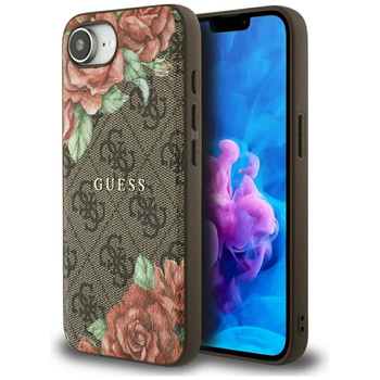 GUESS ETUI 4G FLOWERS PRINT DO MAGSAFE DO IPHONE 16E KOMPATYBILNE Z IPHONE