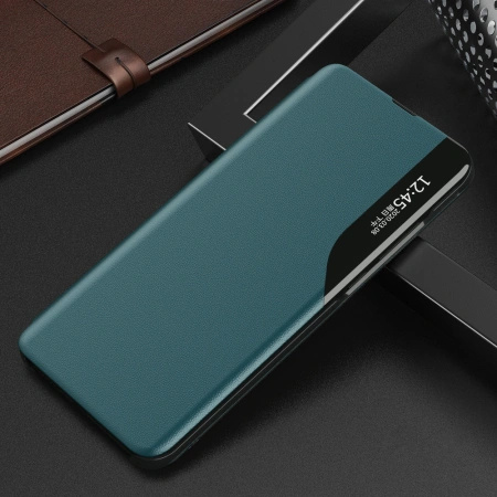 HURTEL ETUI POKROWIEC ECO LEATHER VIEW DO SAMSUNG GALAXY A22 4G Z PODSTAWKĄ