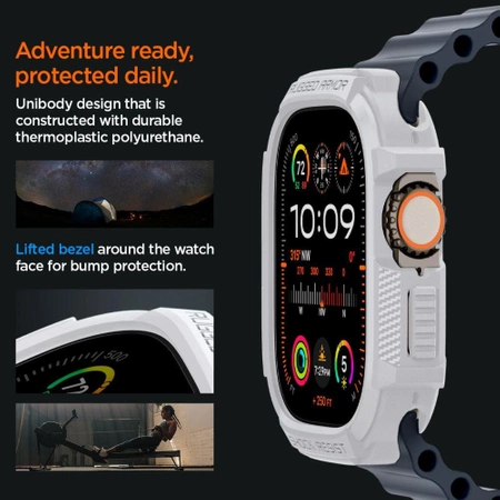 Etui Spigen Rugged Armor na Apple Watch Ultra 1 / 2 (49 mm) - białe
