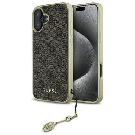 GUESS ETUI HARDCASE DO IPHONE 16 PLUS 6.7 CHARMS COLLECTION Z WZOREM LOGO