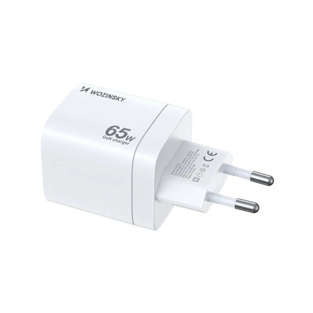 WOZINSKY ŁADOWARKA 65W SIECIOWA 2X USB-C DO TELEFONÓW I URZĄDZEŃ MOBILNYCH