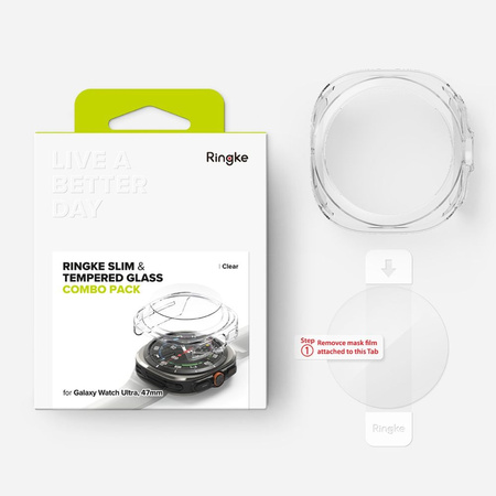 RINGKE SZKŁO HARTOWANE DO GALAXY WATCH ULTRA 47MM ANTIPOZOSTAWIENIE