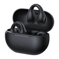 Słuchawki Baseus Bass 15 Clip OWS bezprzewodowe z kablem Baseus Simple USB-C 3A 30cm - czarne