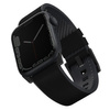 UNIQ pasek Straden Apple Watch Series 4/5/6/7/8/SE/SE2/Ultra 42/44/45mm. Leather Hybrid Strap czarny/black