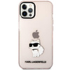 Etui Karl Lagerfeld KLHCP12MHNCHTCP na iPhone 12 /12 Pro - różowe Ikonik Choupette