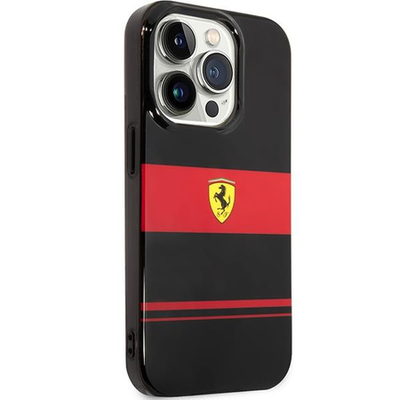 Etui Ferrari FEHMP14XUCOK na iPhone 14 Pro Max 6.7" - czarne IMD Combi Magsafe
