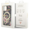 Etui Guess GUHMP14SHCFWSK na iPhone 14 - czarne Flower MagSafe