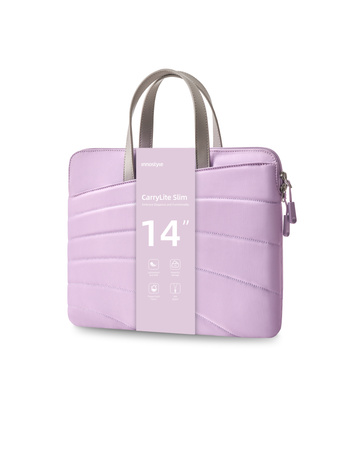 INNOSTYLE DAMSKA TORBA NA LAPTOPA 13 14 WODOODPORNA CARRYLITE SLIM FIOLET