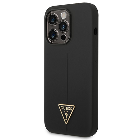 GUESS ETUI DO IPHONE 14 PRO MAX 6.7 HARDCASE SILICONE Z DESIGNEM TRIANGLE