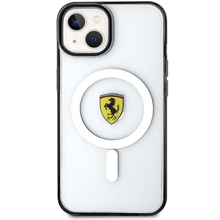 Etui Ferrari FEHMP14MURKT na iPhone 14 Plus przezroczysty/- przezroczyste hardcase Outline Magsafe