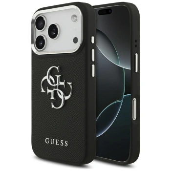 GUESS ETUI DO IPHONE 17 PRO GRANULOWANE LOGO 4G MAGNETYCZNE Z LOGO
