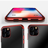Clear Color case żelowy pokrowiec etui z metaliczną ramką Xiaomi Redmi Note 11 Pro+ 5G / 11 Pro 5G / 11 Pro czerwony