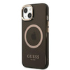 Guess GUHMP13MHTCMK iPhone 13 6,1" czarny/black hard case Gold Outline Translucent MagSafe
