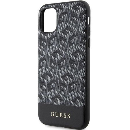 Etui Guess G Cube Stripes MagSafe GUHMN61HGCFSEK na iPhone 11 / Xr czarne