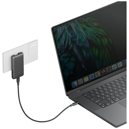 Ładowarka sieciowa Energea TravelWorld   Edge 65W 2xUSB-C PD/PPS/QC3.0 (US/UK/EU) grafitowy