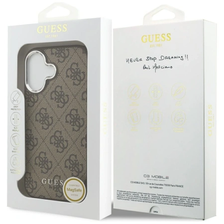 GUESS ETUI 4G CLASSIC LOGO DO IPHONE 17 MAGSAFE OCHRONA PRZED