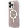 Etui Guess GUHMP14XH4STP na iPhone 14 Pro Max 6.7" - różowe 4G MagSafe
