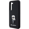 Etui Karl Lagerfeld Silicone Ikonik Metal Pin na Samsung Galaxy S23 - czarne