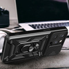 Pancerne etui z podstawką i osłoną aparatu do iPhone 15 Pro Hybrid Armor Camshield - czarny