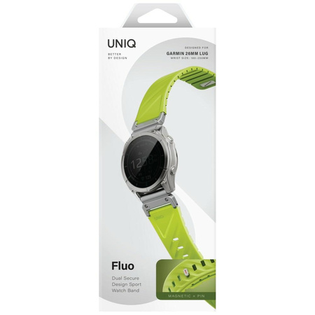 Pasek UNIQ Fluo x Smart-Fit do Garmin    26mm limonka