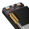 Baseus Bipow powerbank z szybkim ładowaniem 30000mAh 20W czarny (Overseas Edition) + kabel USB-A - Micro USB 0.25m czarny (PPBD050401)