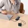 Hub USB-C Baseus Metal Gleam II 10w1 HDMI USB-A USB-C RJ45 SD/TF - szary