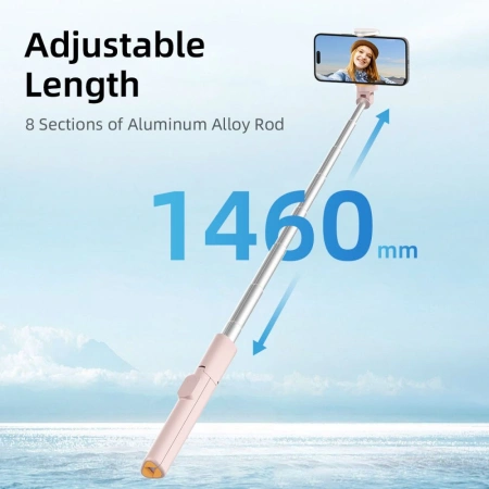 TECH-PROTECT SELFIE STICK Z TRIPODEM DO TELEFONÓW 3W1 Z PILOTEM KONTRO