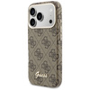 Etui Guess 4G Script MagSafe do iPhone   17 Pro brązowy
