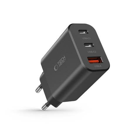 TECH-PROTECT ADAPTER ŁADOWARKA 3-PORTOWA PD30W DO SMARTFONÓW TABLETÓW QC3.0