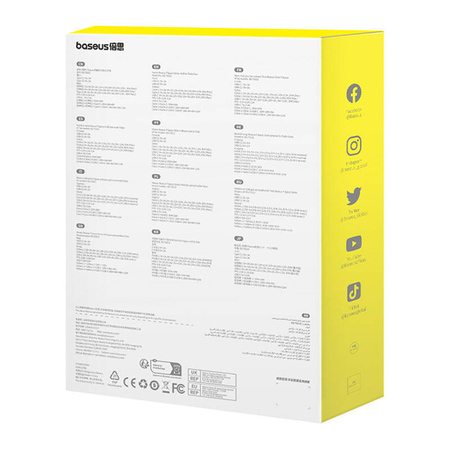 BASEUS HUB PRZEJŚCIÓWKA USB-C DO LIGHTNING DO TESLA Z KABLEM WIELOFUNKCYJNY