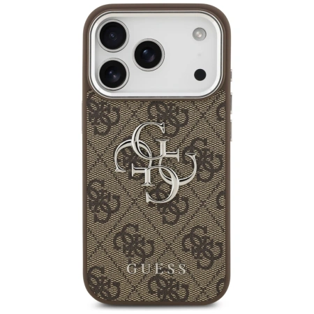 GUESS ETUI CASE DO IPHONE 17 PRO GRANULOWANE LOGO 4G Z LOGO DESIGN