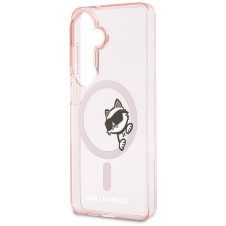 Etui Karl Lagerfeld IML Peekaboo         Choupette MagSafe do Samsung Galaxy S26 różowy