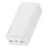 Baseus Bipow powerbank z szybkim ładowaniem 30000mAh 20W biały (Overseas Edition) + kabel USB-A - Micro USB 0.25m biały (PPBD050402)