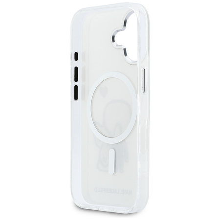 Etui Karl Lagerfeld Karl & Choupette     Back MagSafe do iPhone 17 przezroczysty