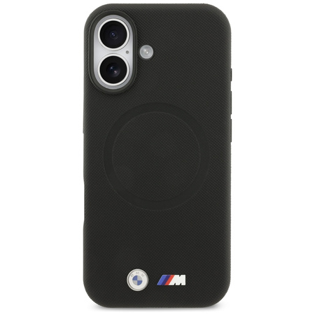 Etui BMW M FW Metal Logo MagSafe do      iPhone 17 czarny