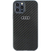 Etui Audi Carbon Fiber na iPhone 12 / iPhone 12 Pro - czarne AU-TPUPCIP12P-R8/D2-BK