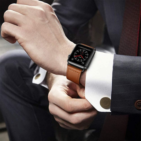 TECH-PROTECT SMYCZ SKÓRZANA DO APPLE WATCH 4 5 6 7 8 9 SE ULTRA 1 2 42 44