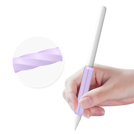 Stoyobe Silicone Holder uchwyt silikonowy dla Apple Pencil 1 / Apple Pencil 2 / Huawei M-Pencil różowy