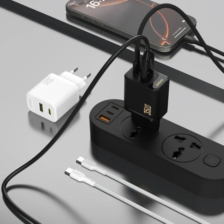 DUDAO ŁADOWARKA A27 MAXC 35W DO TELEFONÓW IPHONE 12 13 14 15 Z KABLEM