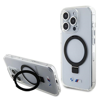 BMW ETUI CASE HARD DO IPHONE 15 PRO DO MAGSAFE Z RING STAND BMHMP15LURST