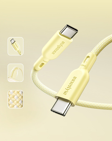 INNOSTYLE KABEL USB-C SZYBKIE ŁADOWANIE DO IPHONE SAMSUNG KEVLAR 240W 2M