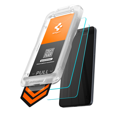 Spigen Glass tR EZ Fit Pro HD 2 Pack, transparency - Samsung Galaxy S26
