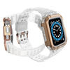 Protect Strap Band opaska z etui do Apple Watch 7 / 6 / 5 / 4 / 3 / 2 / SE (45 / 44 / 42mm) obudowa pancerny pokrowiec na zegarek różowy