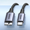 Kabel USB C - Micro USB B 3.0 5Gb/s 3A 1m Ugreen US565 - szary