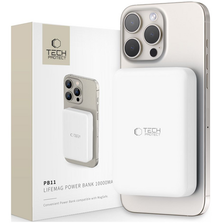 TECH-PROTECT POWERBANK PB11 LIFEMAG DO MAGSAFE DO IPHONE 12 13 14 10000MAH